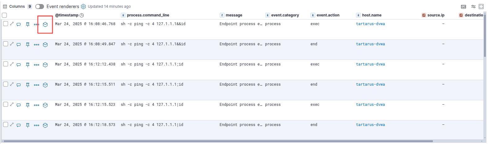 dvwaelasticcicommandline