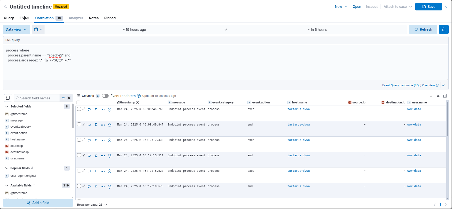 dvwaelasticcieqlsearch