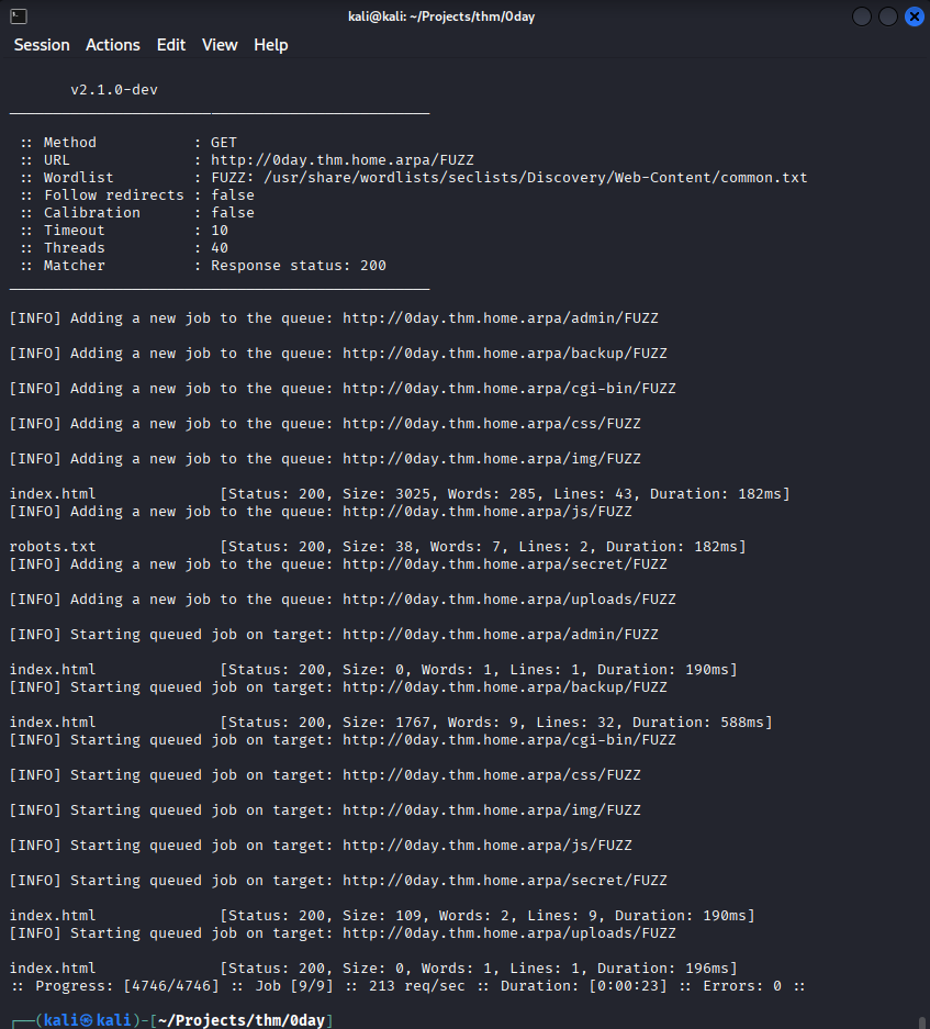 0dayredteamreconffufrec